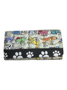 C. MARIE COLLECTION Dog Print Quilted Wallet with Paw Accent -- SUPER CUTE!!!
